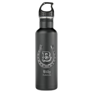 Cowboy Horse Shoe Personalized Monogram 710 Ml Water Bottle