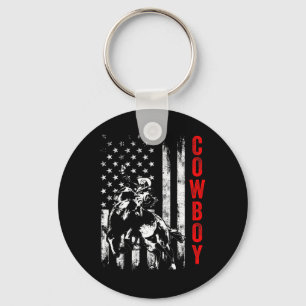 Cowboy Horse Show Horseck Riding Rider 7 Keychain
