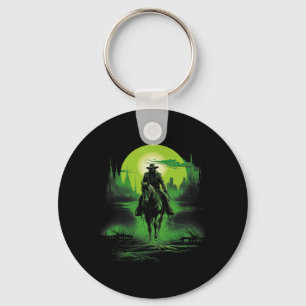 Cowboy Horseck Riding Saloon Gunfight Sheriff 1 Keychain