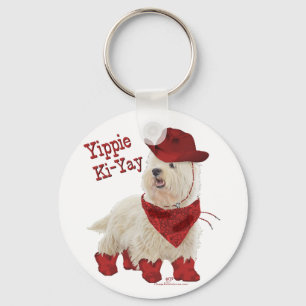 Cowboy in Boots Keychain