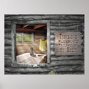 Cowboy in my Heart Poster
