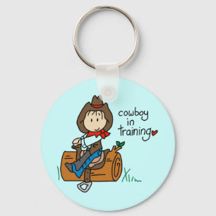 Cowboy in Training Tshirts and Gifts Keychain