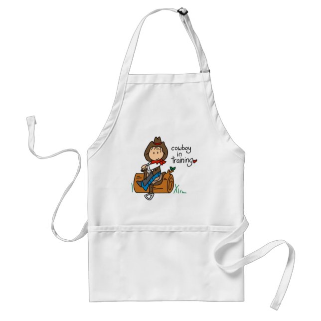 Cowboy in Training Tshirts and Gifts Standard Apron (Front)