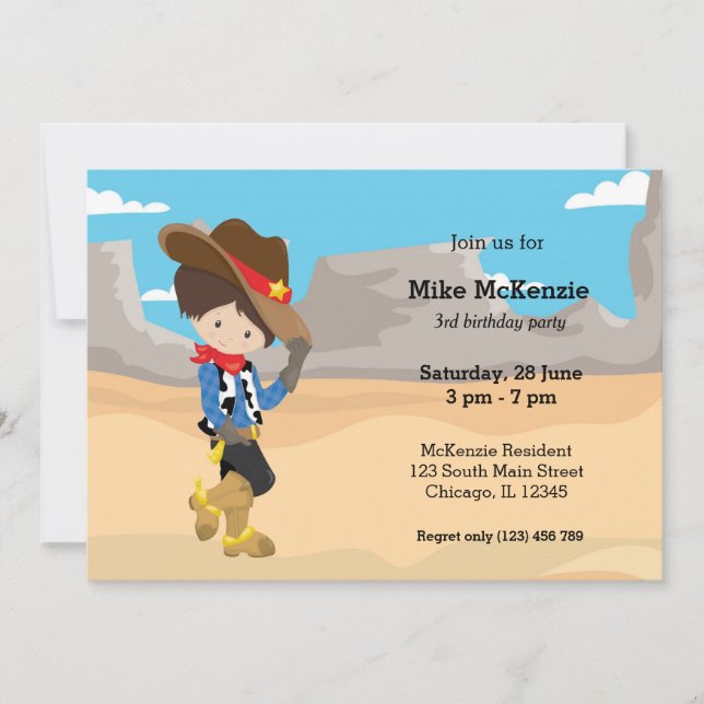 Cowboy Invitation (Front)