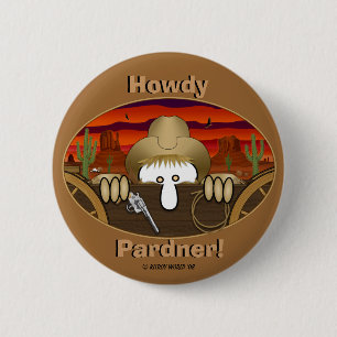Cowboy Kilroy Button
