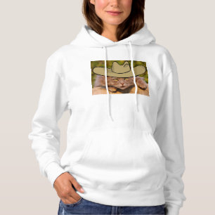 Cowboy Kitty Cat Hoodie