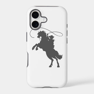 cowboy lancer lasso équitation élevant cheval