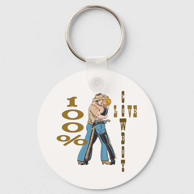 Cowboy Love Keychain (Front)