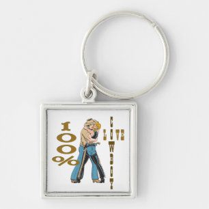 Cowboy Love Keychain