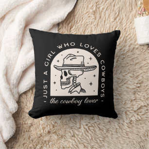 Cowboy lover western dark romance throw pillow