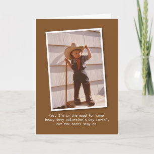 Cowboy Lovin' Valentine Holiday Card
