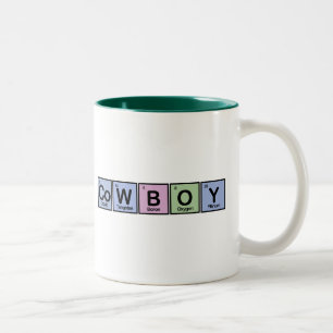 Cowboy made of Elements Two-Tone Coffee Mug