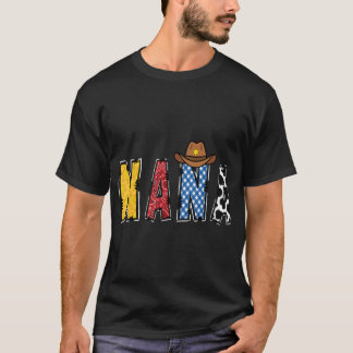 Cowboy Nana Western Rodeo Theme Kids Birthday Part T-Shirt