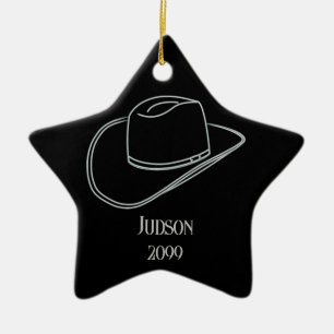 Cowboy Noël Casquette Star Ornement