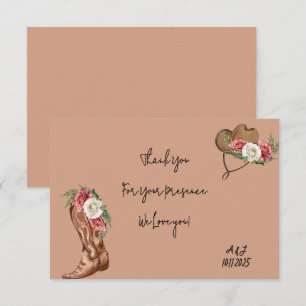 cowboy nuptiale merci