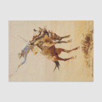 Cowboy on a Bucking Horse #2 by Edward Borein