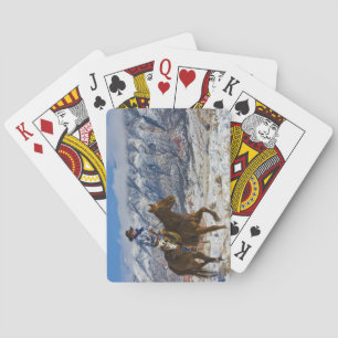 Cowboy on Horse wearing Leather Chaps 2 Playing Cards