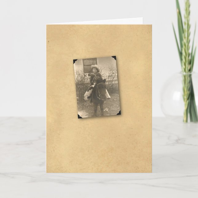 COWBOY ON PONY 1 CARD (Front)