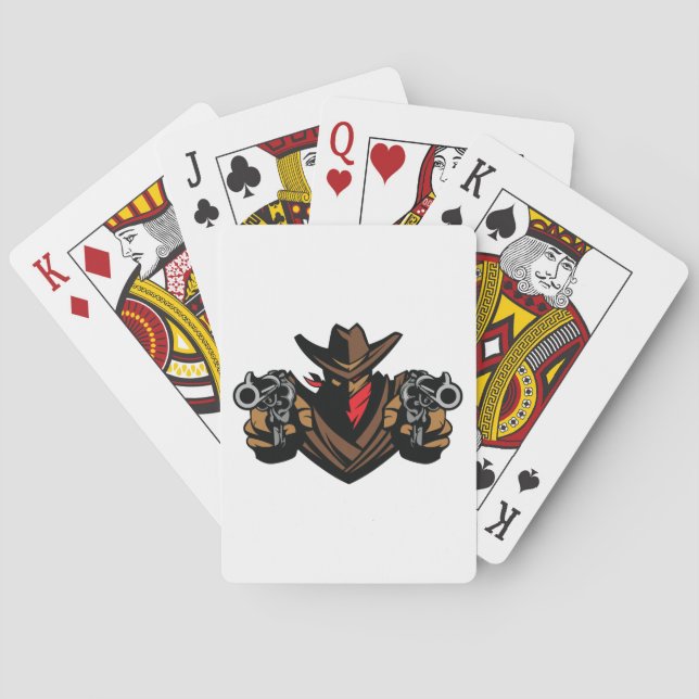 Cowboy Outlaw Playing Cards (Back)
