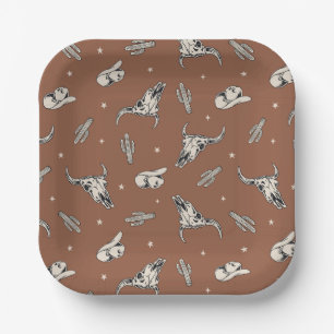 Cowboy Paper Plates Western Party Plates