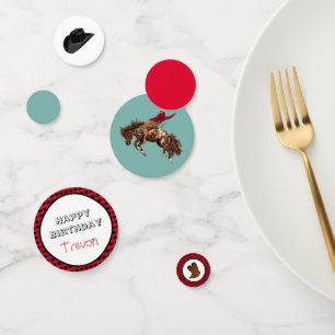 Cowboy party confetti