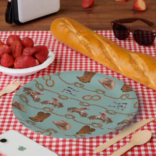 Cowboy Party Essentials Paper Plate