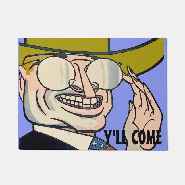 Cowboy Personalize Floor Mat (Front)