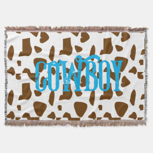 Cowboy personalized  throw blanket