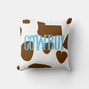 Cowboy personalized throw pillow