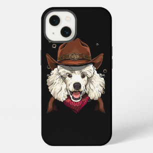 Cowboy Poodle Western Rodeo Cowboy Hat and Bandana iPhone 13 Case