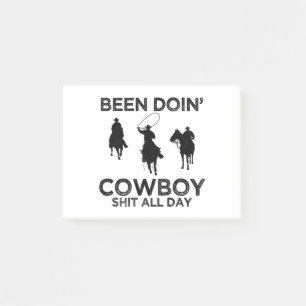 cowboy post-it notes