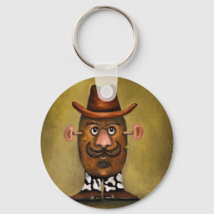 Cowboy Potato Keychain