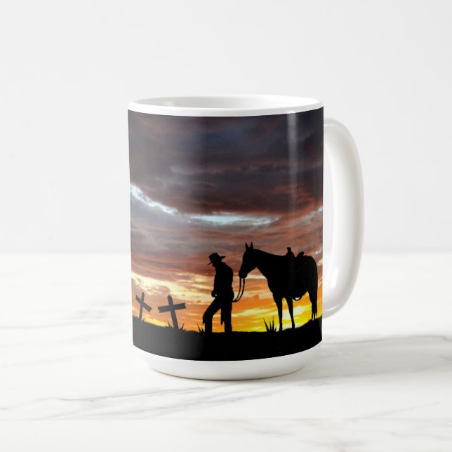 Cowboy Prayer Café Mug (Devant droit)