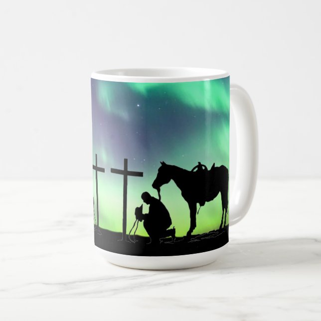 Cowboy Prayer Café Mug (Devant droit)