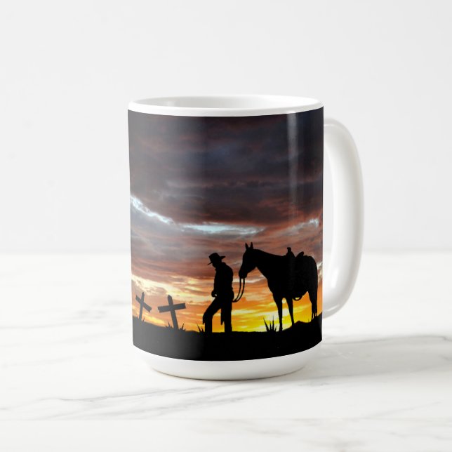 Cowboy Prayer Coffee Mug (Front Right)