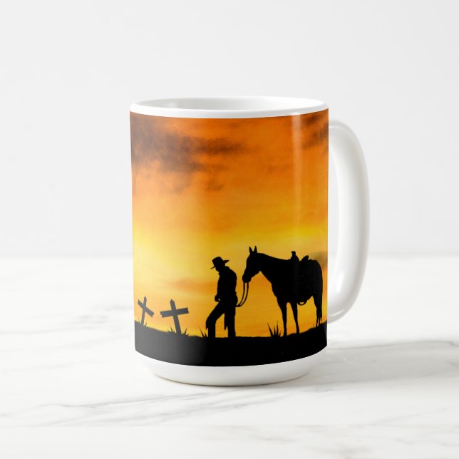Cowboy Prayer Coffee Mug (Front Right)
