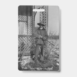 Cowboy Rancher or Canadian Outlaw of Old West Badge
