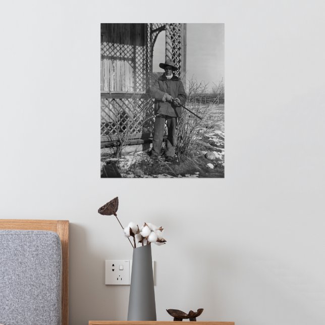 Cowboy Rancher or Canadian Outlaw of Old West Foil Prints (In Situ (Bedroom 2))