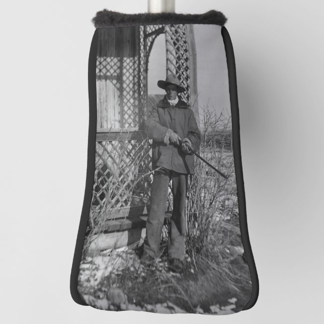 Cowboy Rancher or Canadian Outlaw of Old West Golf Head Cover (Rotate 90)