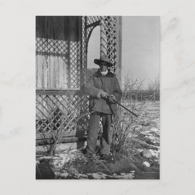 Cowboy Rancher or Canadian Outlaw of Old West Postcard (Front)