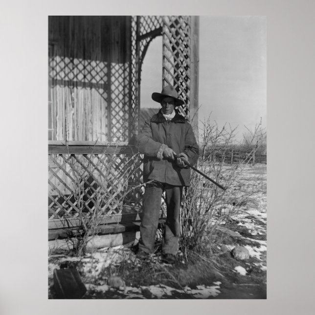 Cowboy Rancher or Canadian Outlaw of Old West Poster (Front)