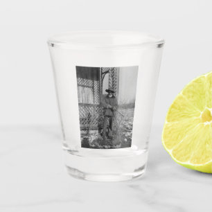 Cowboy Rancher or Canadian Outlaw of Old West Shot Glass