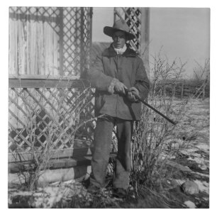 Cowboy Rancher or Canadian Outlaw of Old West Tile