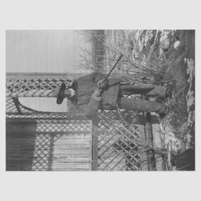 Cowboy Rancher or Canadian Outlaw of Old West Tissue Paper (Front)