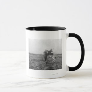 Cowboy "Red Saunders" Saddles a Bronco Mug