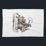 Cowboy Riding Easter Bunny Western Howdy Easter Fu Kitchen Towel<br><div class="desc">Cowboy Riding Easter Bunny Western Howdy Easter Funny T-Shirt</div>