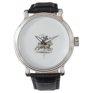 Cowboy Riding Easter Bunny Western Howdy Easter Fu Watch