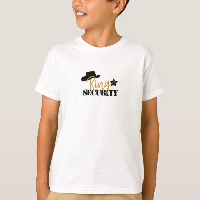 Cowboy ring security t shirt (Front)