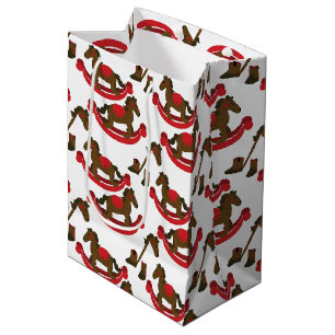 Cowboy Rocking Horse Baby Medium Gift Bag