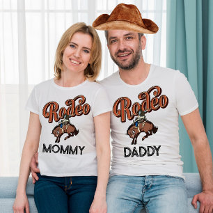 Cowboy Rodeo birthday Party Parents Matching T-Shirt